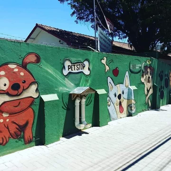 Escola homenageia Manchinha morta no Carrefour com desenho em muro